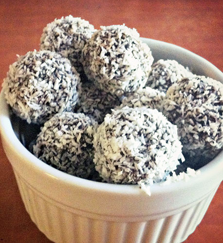 Chocolate, Coconut Rolled Truffles
