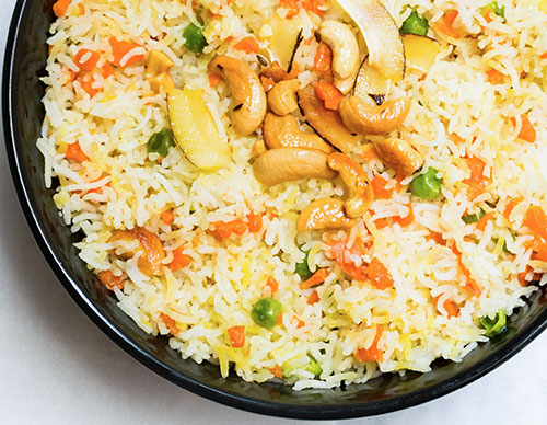 Indian, Coconut Rice Pulao