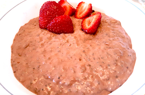 Chocolate, Peanut Butter, Chia, Protein Pudding