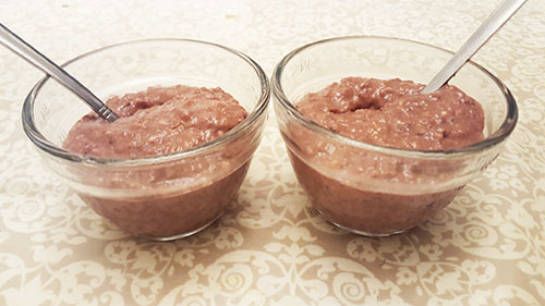 Coconut Almond Chocolate Pudding