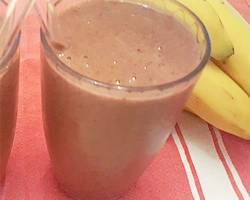 Coconut Cherry Banana Smoothie